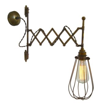 Mullan Lighting Calis Scissor Arm Cage Wall  Light  SKU: MLWL196  kinkiet kolory