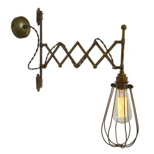 Mullan Lighting Calis Scissor Arm Cage Wall  Light  SKU: MLWL196  kinkiet kolory