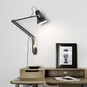Anglepoise Oryginal 1227  Brass Lamp with Wall Bracket  kinkiet kolory