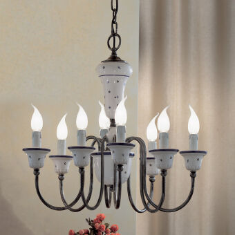 Ferroluce Sanremo Art. C270 / 8 LA lampa wisząca-żyrandol