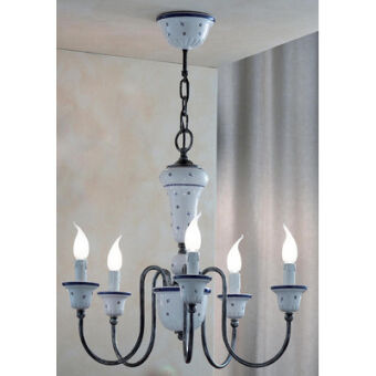 Ferroluce Sanremo Art.C270 / 5 LA  lampa wisząca - żyrandol