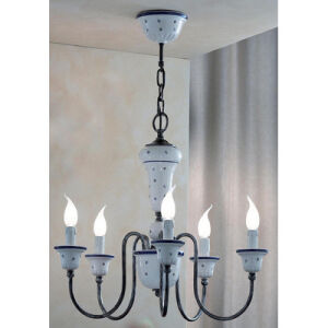 Ferroluce Sanremo Art.C270 / 5 LA  lampa wisząca - żyrandol