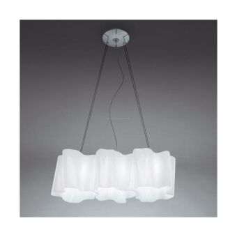 Artemide LOGICO  Mini Sospensione 3 in linea lampa wisząca klosz średni 