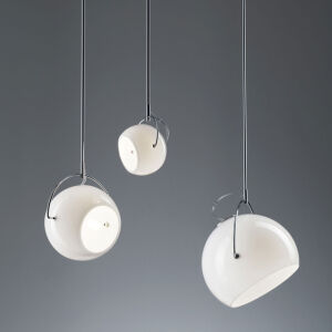 Fabbian D57 A17 - A19 - A21  Beluga White lampa wisząca wielkości
