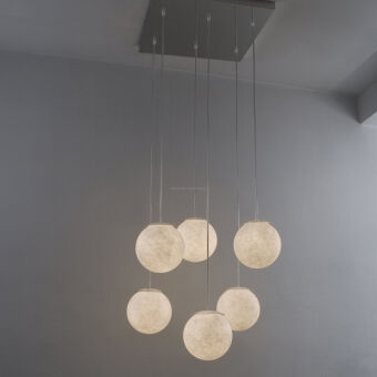 In - es.Artdesign Sei Lune lampa wisząca 6 x Ø 18 cm