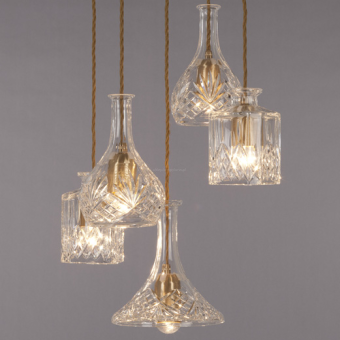 Decanterlight Chandelier 5 Piece żyrandol - lampa wisząca