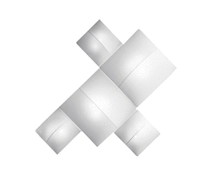 Axo Light Nelly Straight Wall and Ceiling  PL  NEL S  plafon kolor biały  wielkości