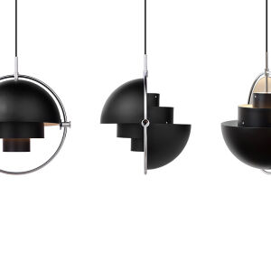 Gubi Multi Lite  Pendant chrome base lampa wisząca kolory