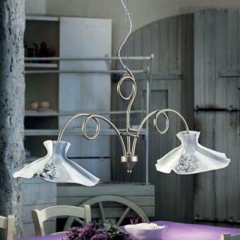 Ferroluce Lecco Art. C 1296 BL lampa wisząca / żyrandol