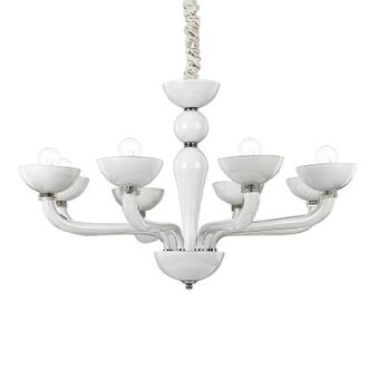 Ideal Lux Casanova SP 8 CODE 094045 żyrandol kolor biały