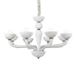 Ideal Lux Casanova SP 8 CODE 094045 żyrandol kolor biały