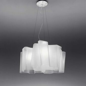 Artemide  LOGICO Sospensione Mini  3 x 120  lampa wisząca klosz średni