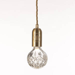 Lee Broom Crystal Bulb Pendant Brushed Brass - Polished chrom lampa wisząca kolory