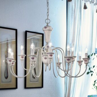 Ferroluce Sanremo Art. C270 / 12 LA lampa wisząca - żyrandol