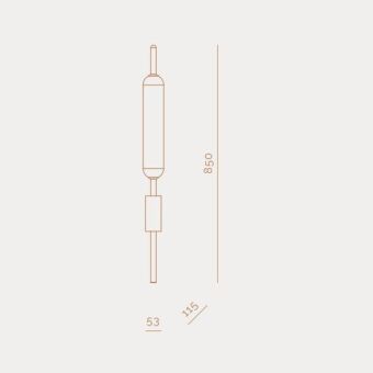 Il Fanale Typha 285.05 ON LED kinkiet