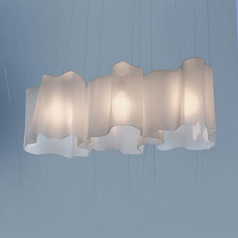 Artemide Logico Suspension 3 in linea lampa wisząca klosz największy