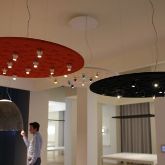 Artemide Silent Field  lampa wisząca kolory