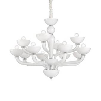 Ideal Lux Casanova SP 12 CODE 094052  żyrandol kolor biały