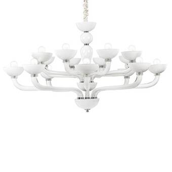 Ideal Lux Casanova SP 16  CODE 094120  żyrandol kolor biały