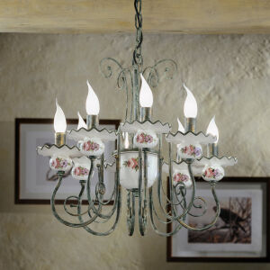 Ferroluce Sanremo Art. C410 / 8 LA lampa wisząca - żyrandol