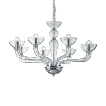 Ideal Lux Casanova SP 8  CODE 044255 żyrandol kolor przeźroczysty
