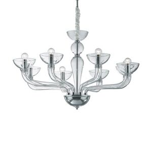 Ideal Lux Casanova SP 8  CODE 044255 żyrandol kolor przeźroczysty