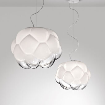 Fabbian F21 Cloudy lampa wisząca HALO / LED wielkości