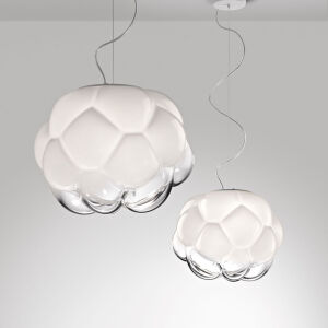 Fabbian F21 Cloudy lampa wisząca HALO / LED wielkości