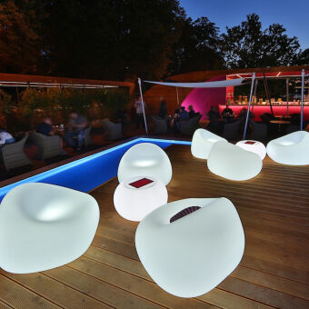 Euro3plast Plust Collection  Gumball Armchair Light Outdoor Art. 8246  fotel - meble podświetlane