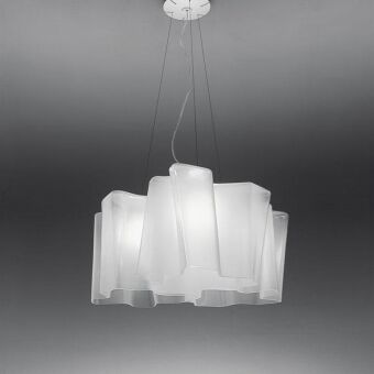 Artemide LOGICO Sospensione 3 x 120 lampa wisząca klosz największy