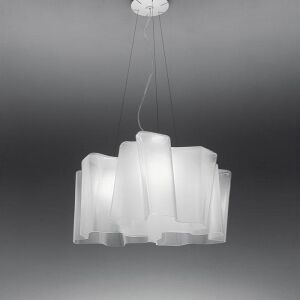 Artemide LOGICO Sospensione 3 x 120 lampa wisząca klosz największy