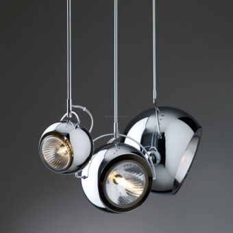 Fabbian D57 A05 - A07 - A09   Beluga Steel lampa wisząca wielkości