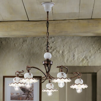 Ferroluce Roma Art. C403 / 5 LA  lampa wisząca